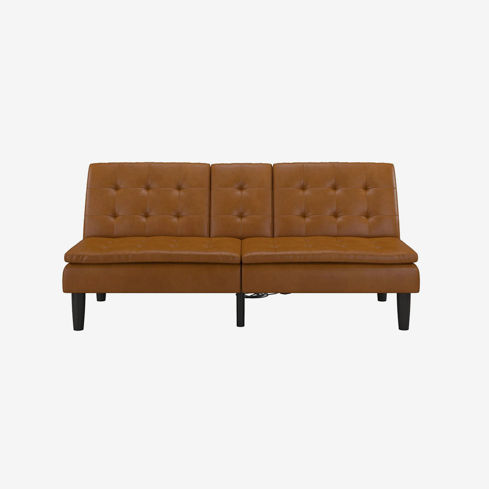 Modern Faux Leather Sofa - تصویر 4
