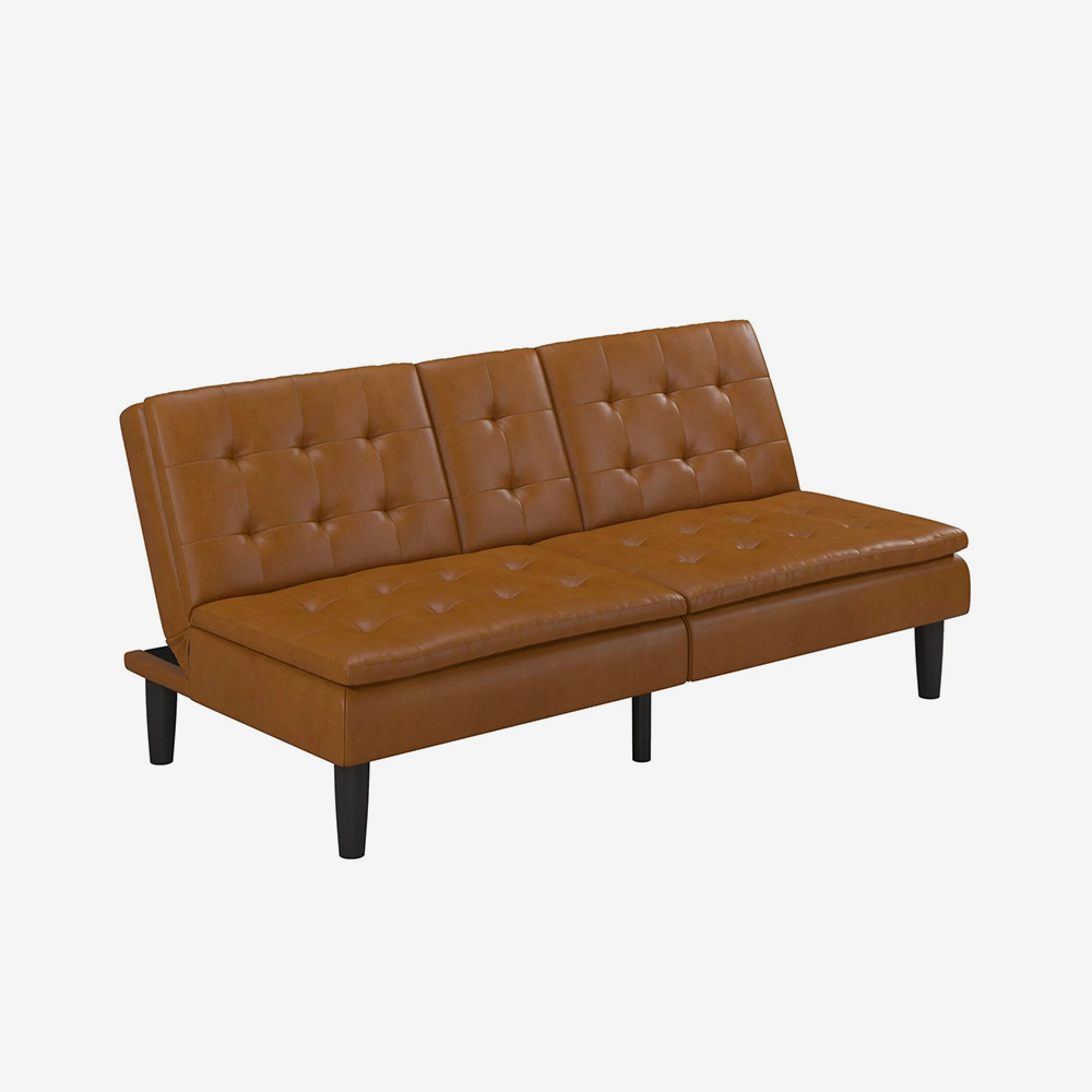 Modern Faux Leather Sofa - تصویر 5